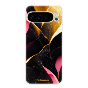 Silikonové pouzdro iSaprio - Google Pixel 9 Pro XL - Gold Pink Marble
