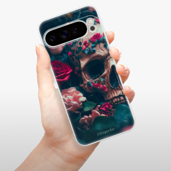 Silikonové pouzdro iSaprio - Google Pixel 9 Pro XL - Skull in Roses