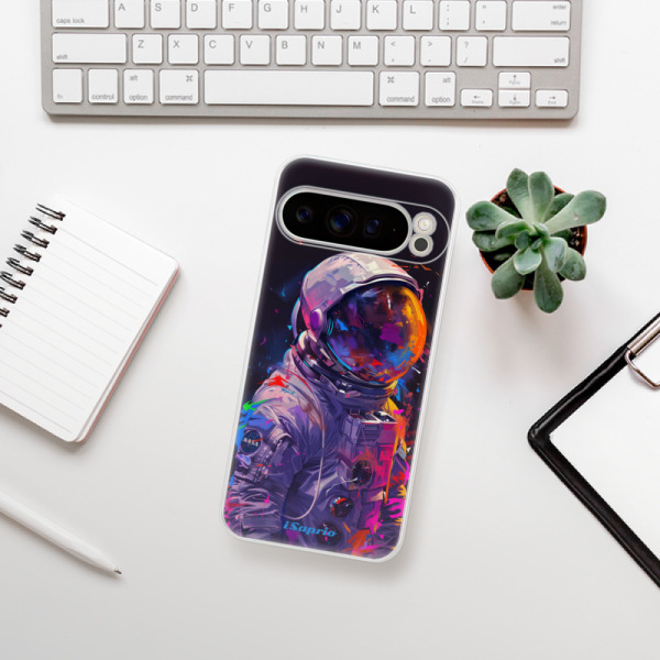 Silikonové pouzdro iSaprio - Google Pixel 9 Pro XL - Neon Astronaut