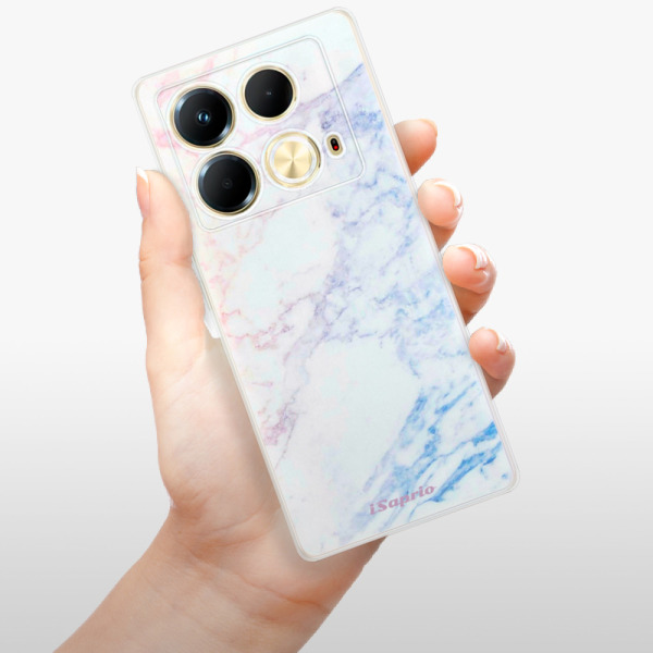 Silikonové pouzdro iSaprio - Infinix Note 40 - Raibow Marble 10