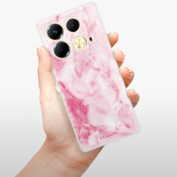 Silikonové pouzdro iSaprio - Infinix Note 40 - RoseMarble 16