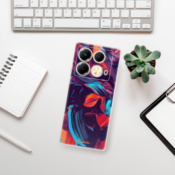 Silikonové pouzdro iSaprio - Infinix Note 40 - Color Marble 19