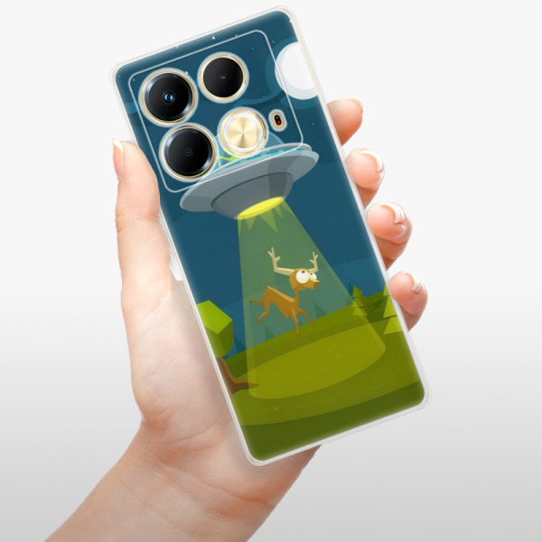 Silikonové pouzdro iSaprio - Infinix Note 40 - Alien 01
