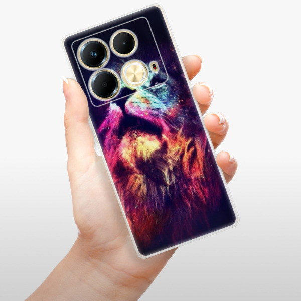 Silikonové pouzdro iSaprio - Infinix Note 40 - Lion in Colors