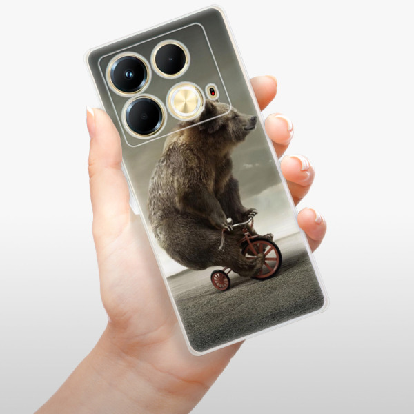 Silikonové pouzdro iSaprio - Infinix Note 40 - Bear 01