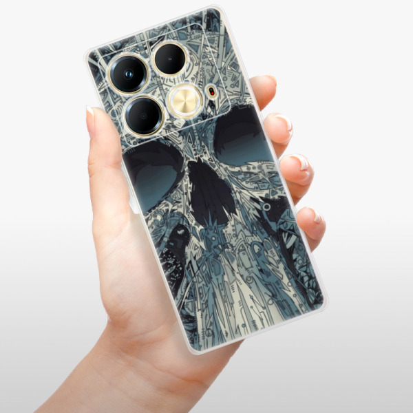 Silikonové pouzdro iSaprio - Infinix Note 40 - Abstract Skull