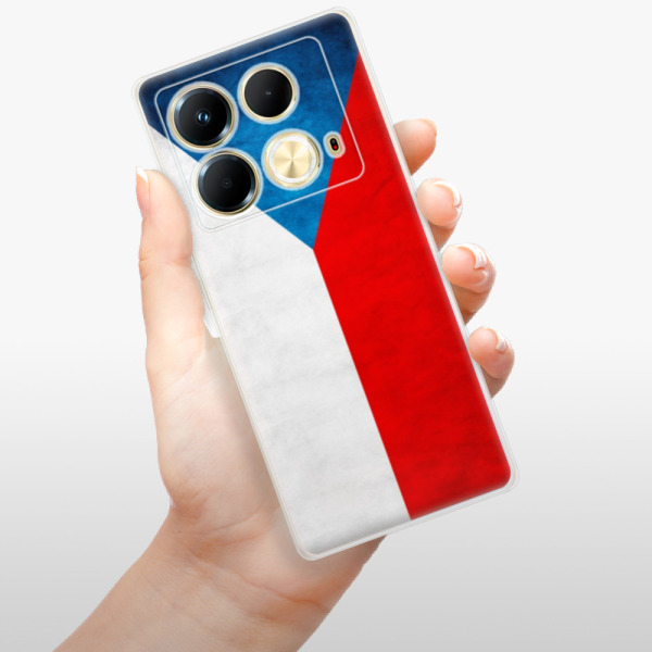 Silikonové pouzdro iSaprio - Infinix Note 40 - Czech Flag