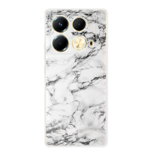 Silikonové pouzdro iSaprio - Infinix Note 40 - White Marble 01