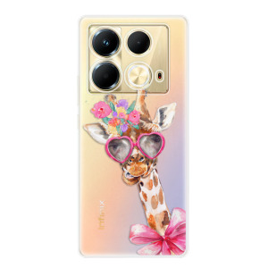 Silikonové pouzdro iSaprio - Infinix Note 40 - Lady Giraffe