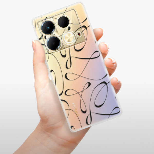 Silikonové pouzdro iSaprio - Infinix Note 40 - Fancy black