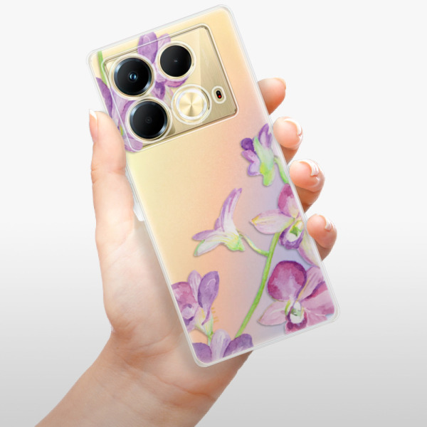 Silikonové pouzdro iSaprio - Infinix Note 40 - Purple Orchcode_producer