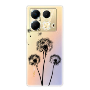 Silikonové pouzdro iSaprio - Infinix Note 40 - Three Dandelions black
