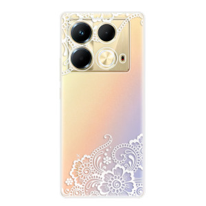 Silikonové pouzdro iSaprio - Infinix Note 40 - White Lace 02