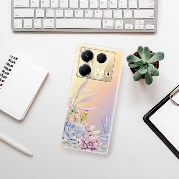 Silikonové pouzdro iSaprio - Infinix Note 40 - Succulent 01