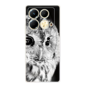 Silikonové pouzdro iSaprio - Infinix Note 40 - BW Owl
