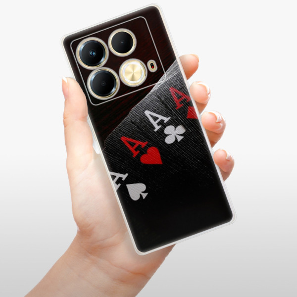Silikonové pouzdro iSaprio - Infinix Note 40 - Poker