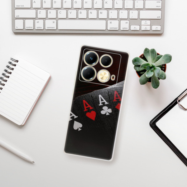 Silikonové pouzdro iSaprio - Infinix Note 40 - Poker