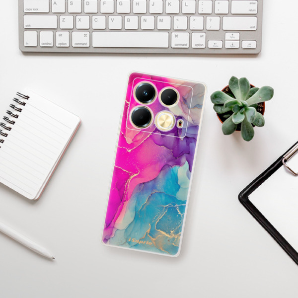 Silikonové pouzdro iSaprio - Infinix Note 40 - Purple Ink