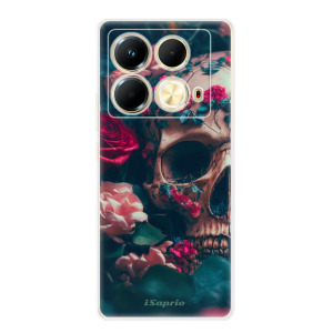 Silikonové pouzdro iSaprio - Infinix Note 40 - Skull in Roses