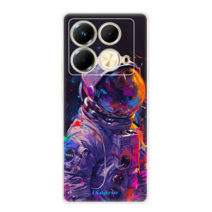 Silikonové pouzdro iSaprio - Infinix Note 40 - Neon Astronaut