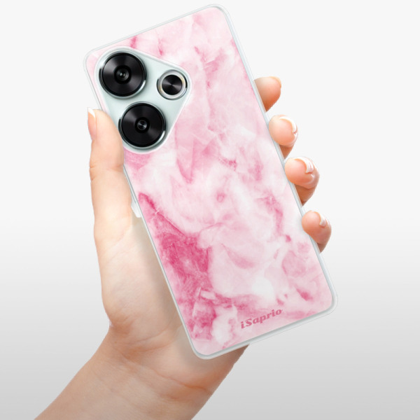 Silikonové pouzdro iSaprio - Xiaomi Poco F6 - RoseMarble 16