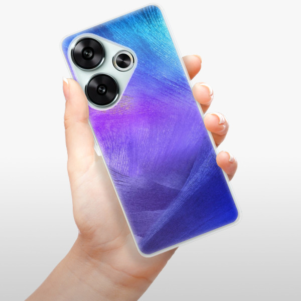Silikonové pouzdro iSaprio - Xiaomi Poco F6 - Purple Feathers