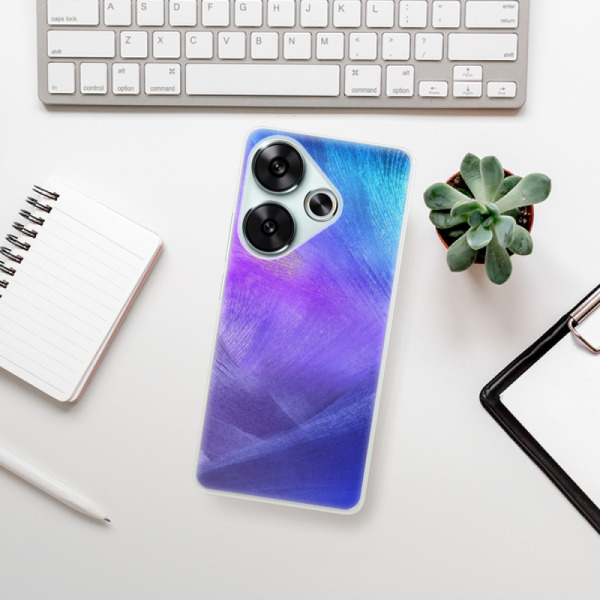 Silikonové pouzdro iSaprio - Xiaomi Poco F6 - Purple Feathers