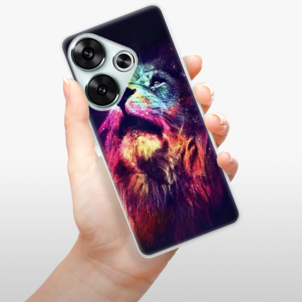 Silikonové pouzdro iSaprio - Xiaomi Poco F6 - Lion in Colors