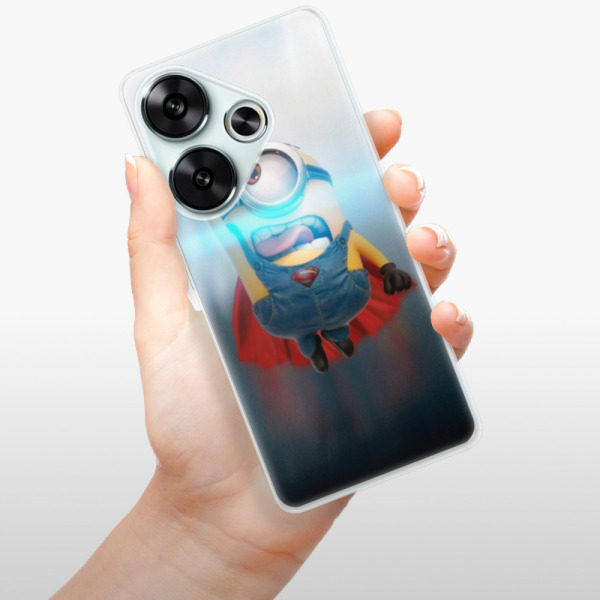Silikonové pouzdro iSaprio - Xiaomi Poco F6 - Mimons Superman 02