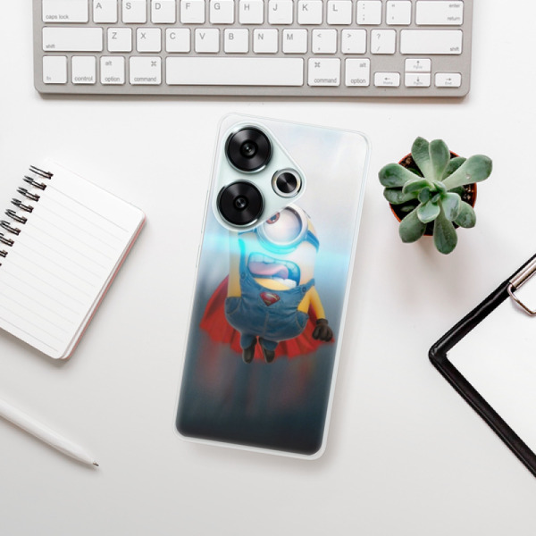 Silikonové pouzdro iSaprio - Xiaomi Poco F6 - Mimons Superman 02