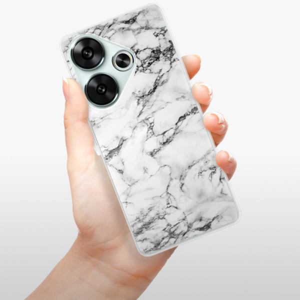 Silikonové pouzdro iSaprio - Xiaomi Poco F6 - White Marble 01