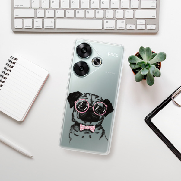 Silikonové pouzdro iSaprio - Xiaomi Poco F6 - The Pug