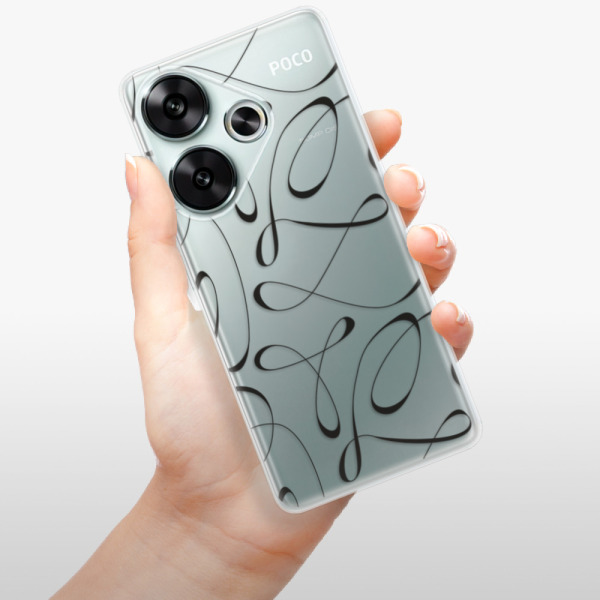 Silikonové pouzdro iSaprio - Xiaomi Poco F6 - Fancy black