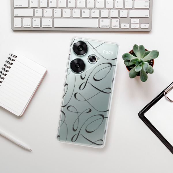 Silikonové pouzdro iSaprio - Xiaomi Poco F6 - Fancy black