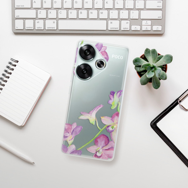 Silikonové pouzdro iSaprio - Xiaomi Poco F6 - Purple Orchcode_producer