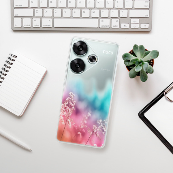 Silikonové pouzdro iSaprio - Xiaomi Poco F6 - Rainbow Grass