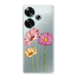 Silikonové pouzdro iSaprio - Xiaomi Poco F6 - Three Flowers