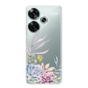 Silikonové pouzdro iSaprio - Xiaomi Poco F6 - Succulent 01