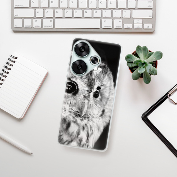 Silikonové pouzdro iSaprio - Xiaomi Poco F6 - BW Owl