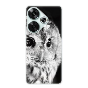Silikonové pouzdro iSaprio - Xiaomi Poco F6 - BW Owl