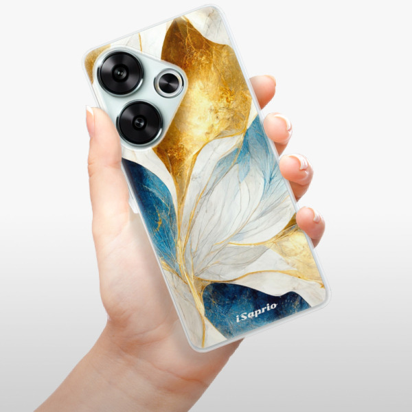 Silikonové pouzdro iSaprio - Xiaomi Poco F6 - Blue Leaves