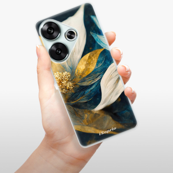 Silikonové pouzdro iSaprio - Xiaomi Poco F6 - Gold Petals