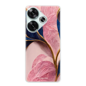 Silikonové pouzdro iSaprio - Xiaomi Poco F6 - Pink Blue Leaves