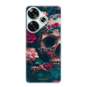 Silikonové pouzdro iSaprio - Xiaomi Poco F6 - Skull in Roses