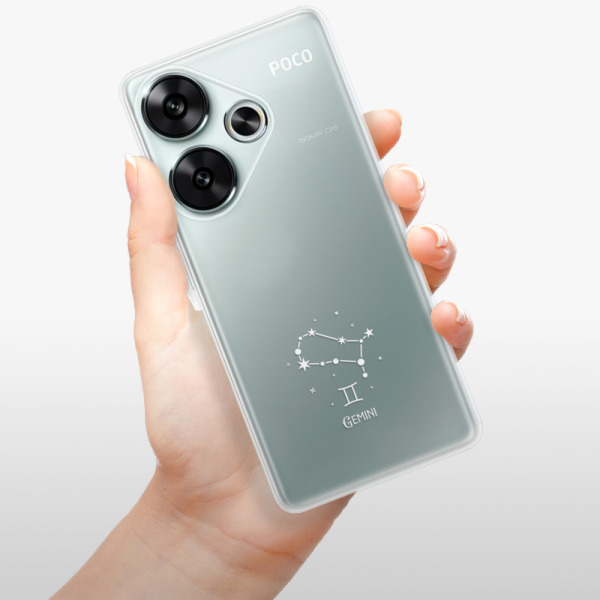 Silikonové pouzdro iSaprio - Xiaomi Poco F6 - čiré Blíženci
