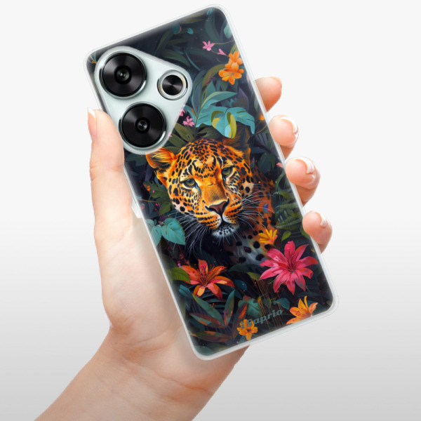 Silikonové pouzdro iSaprio - Xiaomi Poco F6 - Flower Jaguar