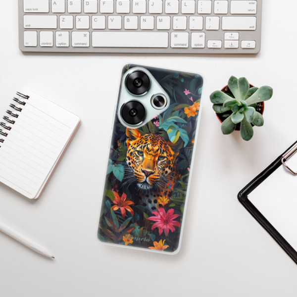 Silikonové pouzdro iSaprio - Xiaomi Poco F6 - Flower Jaguar
