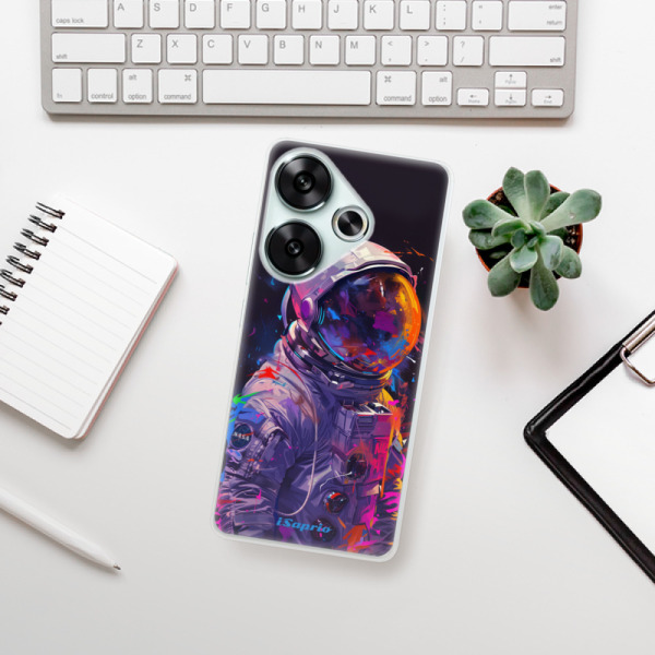Silikonové pouzdro iSaprio - Xiaomi Poco F6 - Neon Astronaut