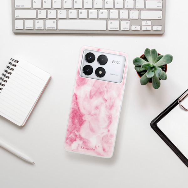 Silikonové pouzdro iSaprio - Xiaomi Poco F6 Pro - RoseMarble 16