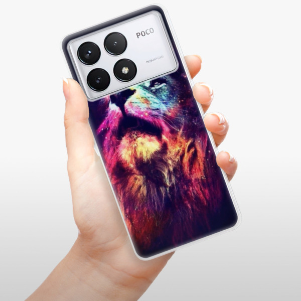 Silikonové pouzdro iSaprio - Xiaomi Poco F6 Pro - Lion in Colors